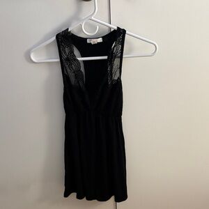 Elegant Black Lace Chemise NWOT